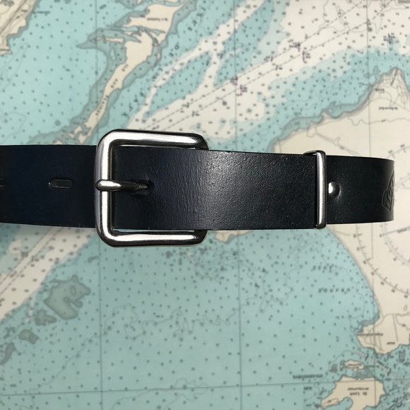 Vintage Black Leather Canada Belt - Picture 10 of 10